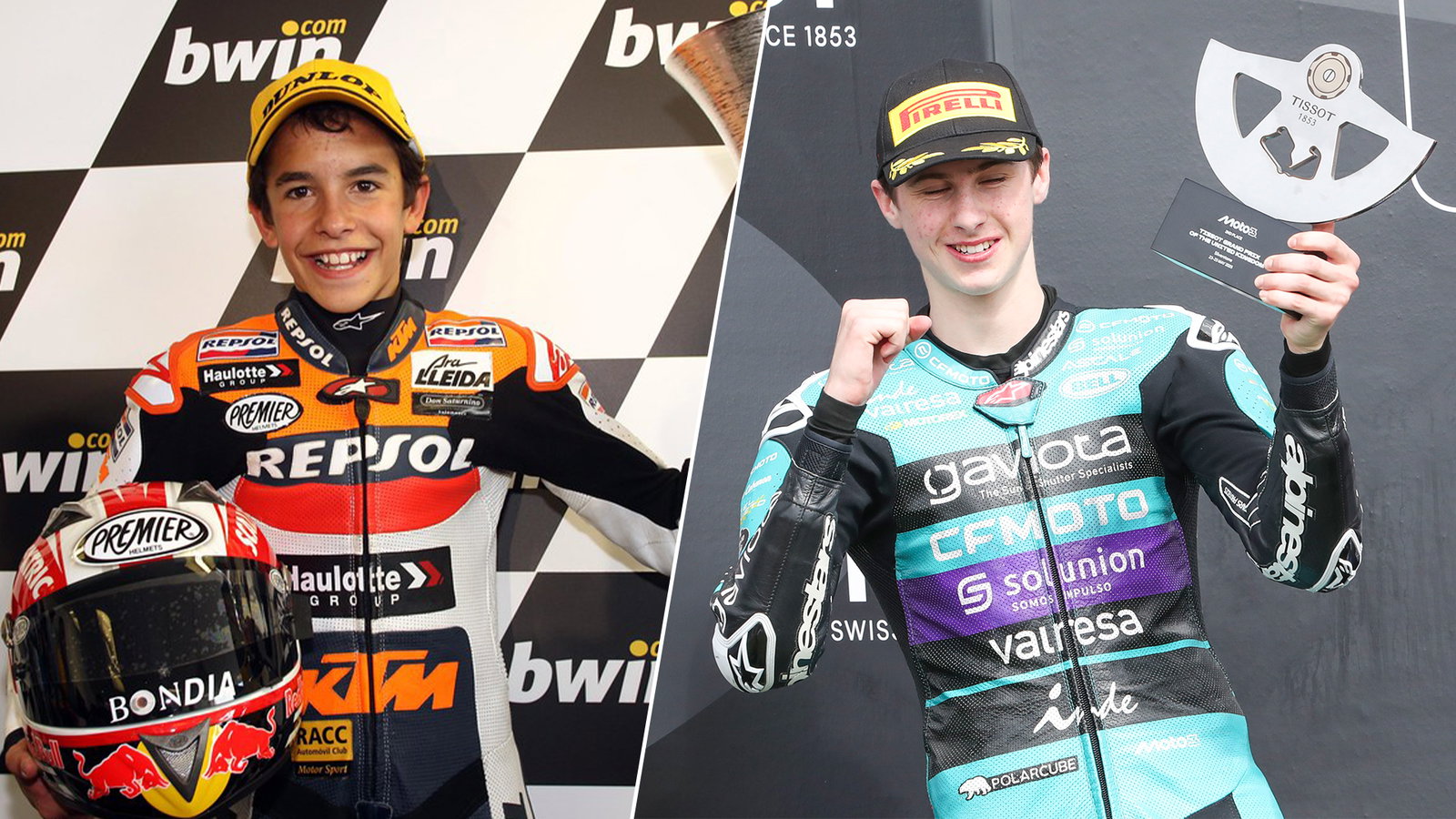 Marc Marquez in 2008 / Max Quiles in 2025